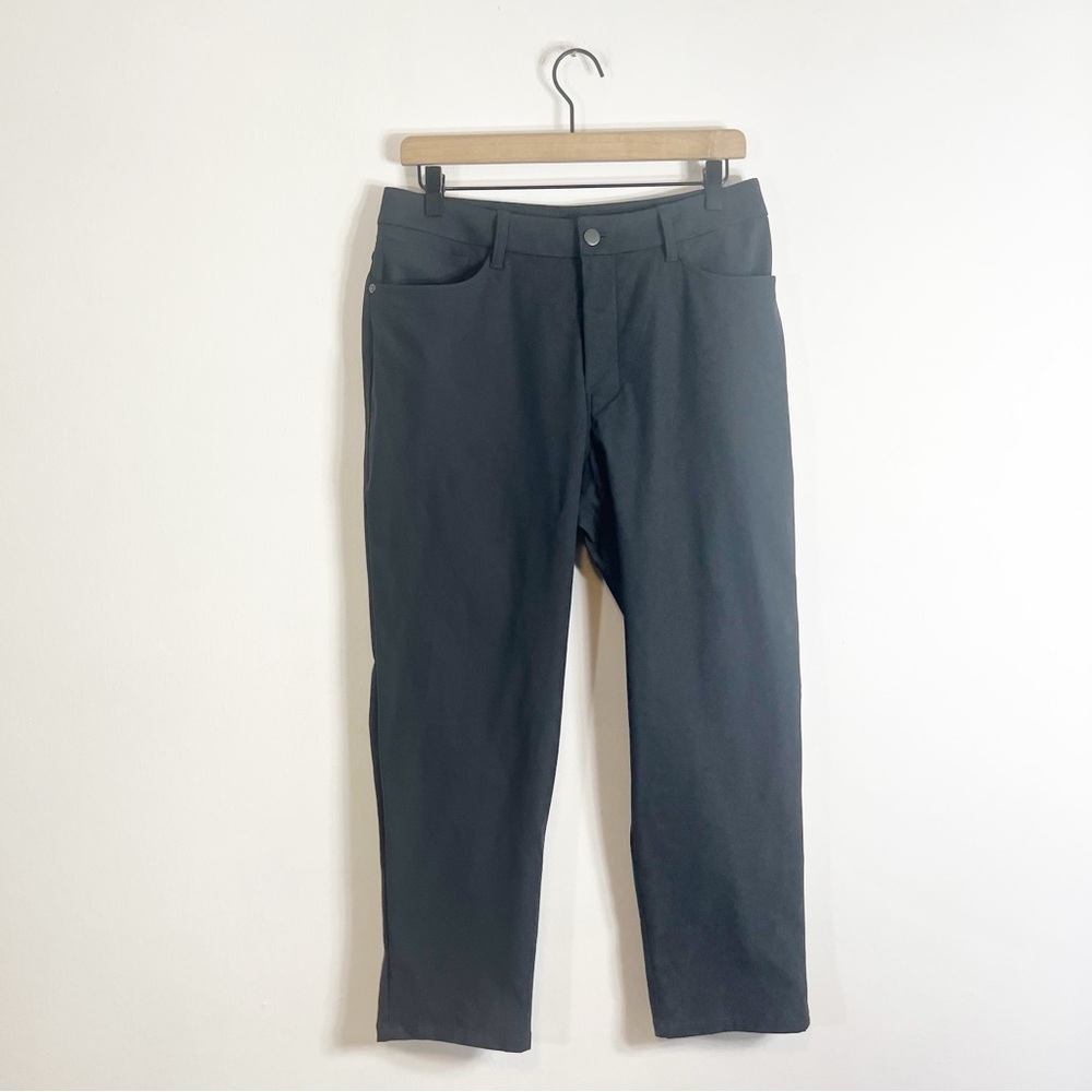 Lululemon ABC Classic-Fit Pant 27” Inseam Warpstreme Obsidian Gray 32 - Picture 5 of 8